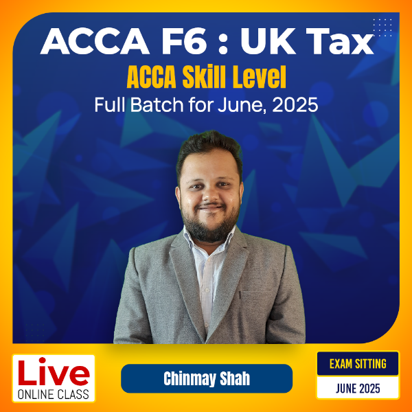 Picture of ACCA F6: UK Tax - Full Batch For June, 2025